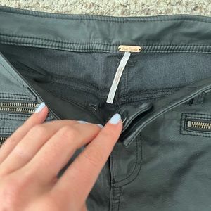 Free people pleather pants